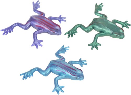 Toi-Toys stretchable frog or lizard toy metallic colors-3
