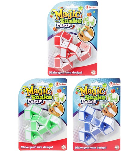 Toi-Toys Magic Snake puzzle toy red-white plastic