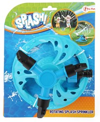 Water sprinkler toy Splash rotating blue garden fun
