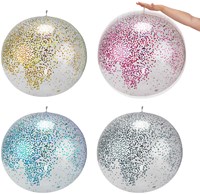 Toi-Toys inflatable glitter balloon 60cm - party decoration toy-2