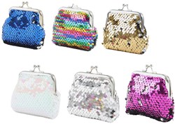 Toi-Toys retro sequin purse kids 9x9 cm glitter accessory