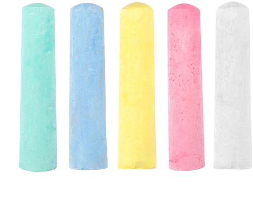 Toi-Toys jumbo sidewalk chalk 10 pieces colorful outdoor toy-2