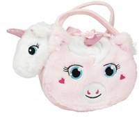 Toi-Toys plush unicorn cuddly toy in unicorn bag with glitter horn-2