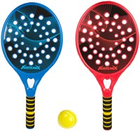 Beach tennis set deluxe outdoor toy with 2 rackets and ball-2