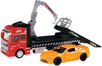 Toi-Toys metal tow truck toy car with crane and pull-back function-2