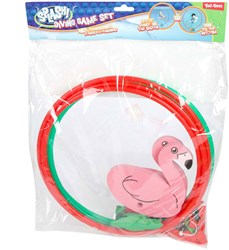 Flamingo diving rings set of 2 - colorful pool toy 80cm