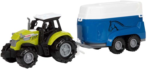 Ackers Ville Tractor en Trailer met Licht en Geluid, 10cm-3
