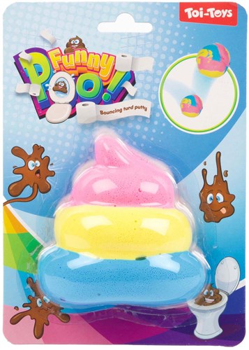 Fun Stuiter Putty Regenboog Drol