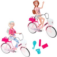 Lauren Modepop op Fiets met Accessoires-2