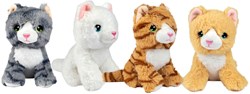 Toi-Toys plush cat - soft cuddly toy 15cm for kids