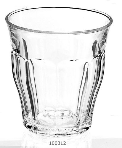 Picardie tumbler glass 220ml - transparent toughened glass - water glass set-3
