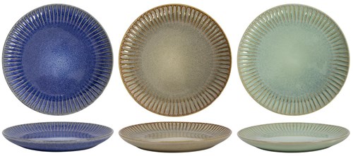 Breakfast Plate Sea Breeze ceramic blue 21cm set of 6 pieces