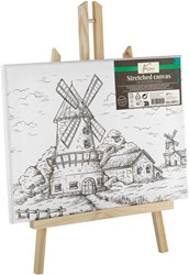 Canvas with print easel creative painting 30x22.5 cm