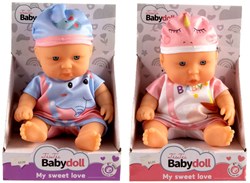 Baby doll small color toy plastic pajamas hat for children