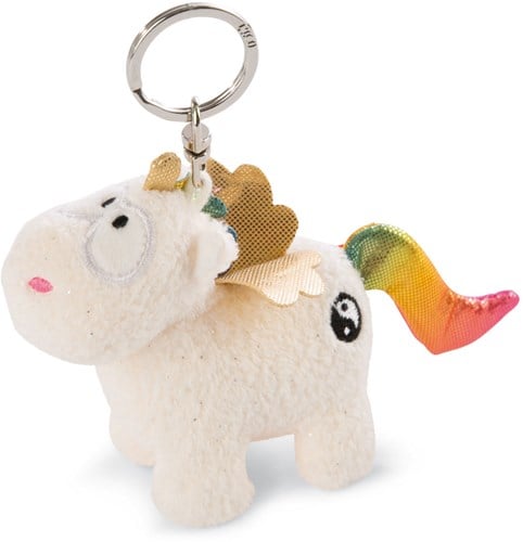Nici Pluchen Sleutelhanger Eenhoorn Regenboog Yang, 10cm