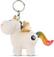 Nici Pluchen Sleutelhanger Eenhoorn Regenboog Yang, 10cm-2