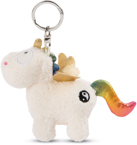 Nici Pluchen Sleutelhanger Eenhoorn Regenboog Yang, 10cm-2