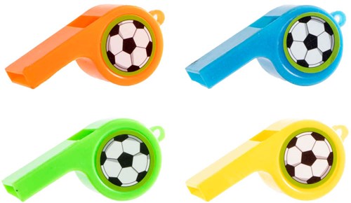 Jonotoys football whistles toy set - 12 pieces with cords-2