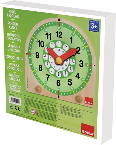 Jumbo wooden learning clock for kids - educational clock-3