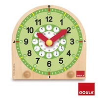 Jumbo wooden learning clock for kids - educational clock-2