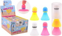 Johntoy badminton ploppers set in tube, 3 colours, toy
