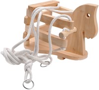 Playwood wooden swing horse - swing seat for kids garden outdoor-2