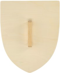Playwood wooden shield knight toy with handle for kids