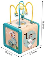 Playwood wooden activity cube bead maze educational toy-2
