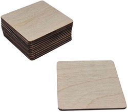 Playwood wooden coasters toy educational 12 pieces square
