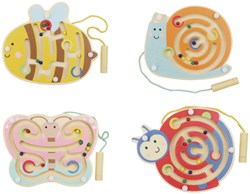 Playwood wooden magnetic maze educational toy motor skills kids