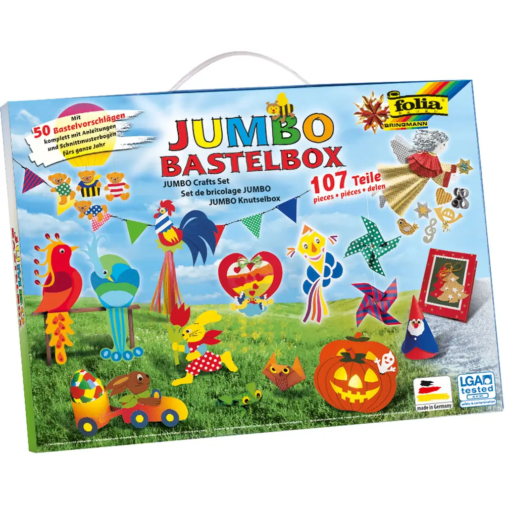 Folia craft case Jumbo 107-piece creative set for children