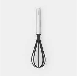Brabantia large whisk - kitchen tool non-stick black stainless steel
