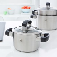 BK cookware set stainless steel Cool Grip glass lids 4-piece induction-3