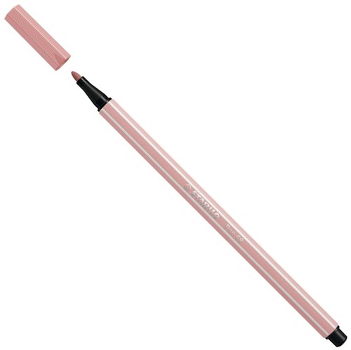 Stabilo felt-tip Pen 68 premium blush pink brush for kids-2