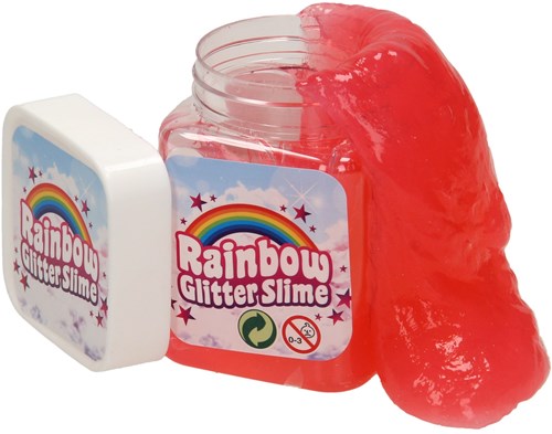 Johntoy slime rainbow glitter toy jar colorful-2