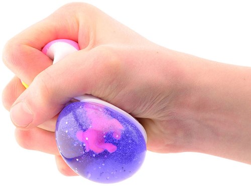 Johntoy squishy rainbow unicorn toy stress ball glitter-2