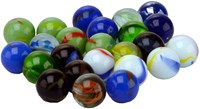 Johntoy marbles toy 24 pieces 16mm multicolor glass-2