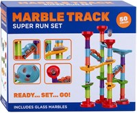 Johntoy marble run toy set - colorful marble track in box-3