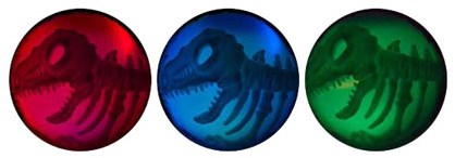 Johntoy light-up dino bounce ball 8cm toy ball-2