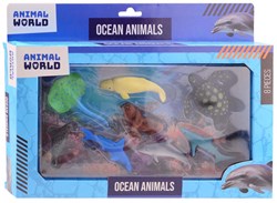 Johntoy sea animals playset - Animal World - 8-piece toy set