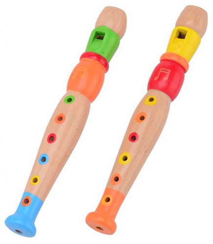 Johntoy wooden recorder musical instrument for children-2