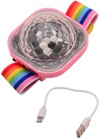 Johntoy disco bracelet rechargeable with light-up disco ball toy-2