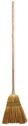 Esschert Design straw broom - natural fiber broom for indoor and outdoor