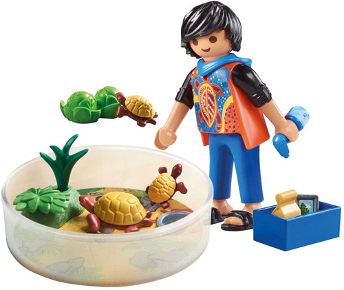 Playmobil turtle terrarium - animal building set toy-2