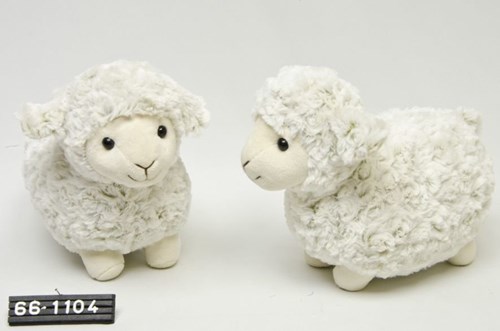 Plush sheep standing 26cm soft cuddly toy for kids-3