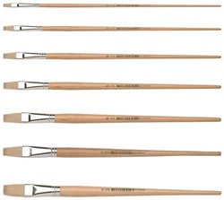 Mercurius flat pig bristle brush 22 mm painting creative
