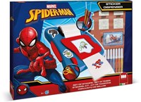 Multiprint Spiderman sticker machine set with stamps and markers-2