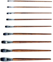 Mercurius brush synthetic sable hair flat 22 mm painting