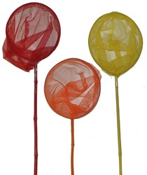 10 Butterfly net bamboo with plastic 02236