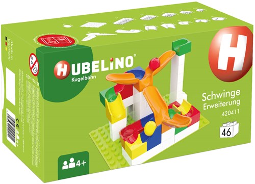 Hubelino marble run accessories swing 46-piece expansion set